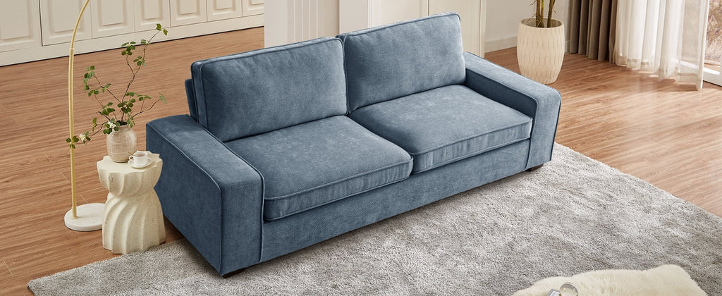 88.58" Comfy Sofa with Adjustable Headrest for Living Room Couches for small Apartment Furniture