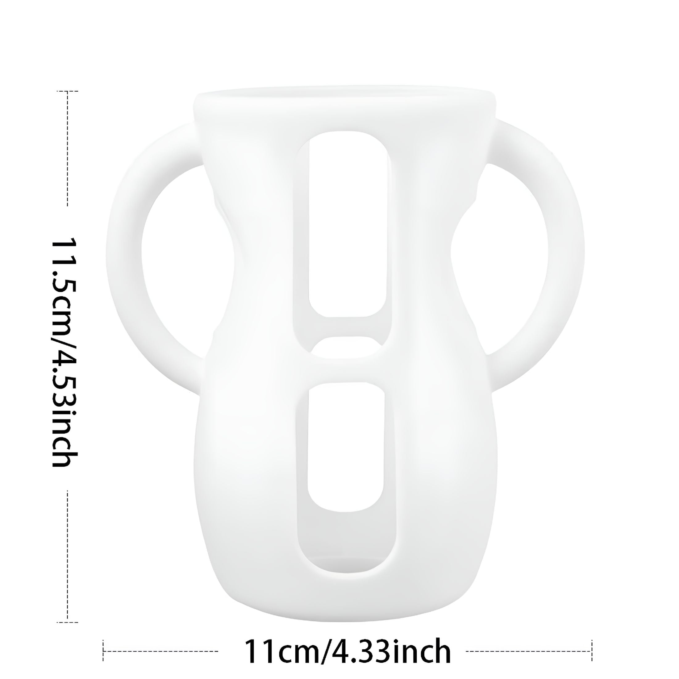 ACDANC 240ml Silicone Sleeve With Handles for Glass Baby Bottle, Anti-Breakage Holder for Baby Bottles