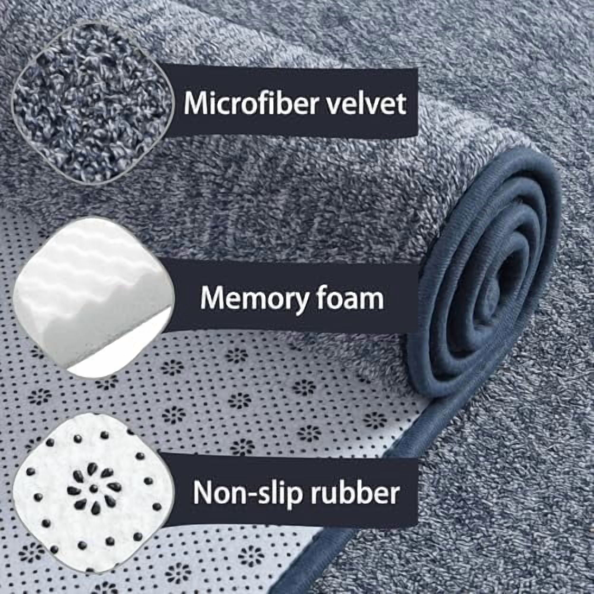 5x8 Area Rugs for Living Room, Soft Modern Memory Foam Bedroom Rug Washable Indoor Rug Low Pile Minimalist Non-Slip Carpet Big Rugs for Kids Nursery Room Home Decor Brown and White