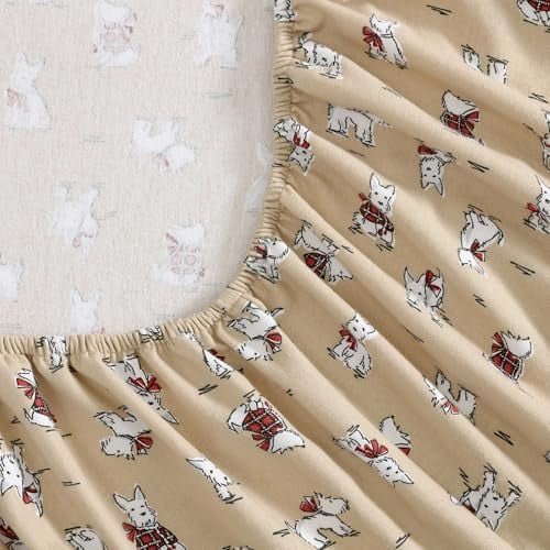 - Flannel Sheets Queen Size, Anti-Pilling & Wrinkle Resistant Cotton, Touchably Soft for All-Season Comfort - Bed Sheets with Matching Pillowcases & Fitted Sheet (Mulholland Plaid Blue)