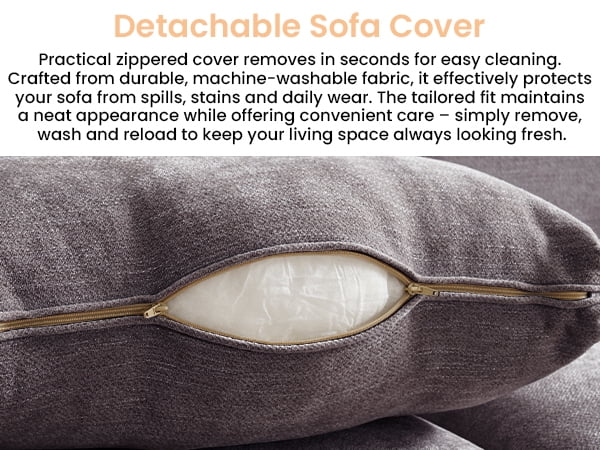 71.25" Comfy Sofa with Adjustable Headrest for Living Room Couches for small Apartment Furniture