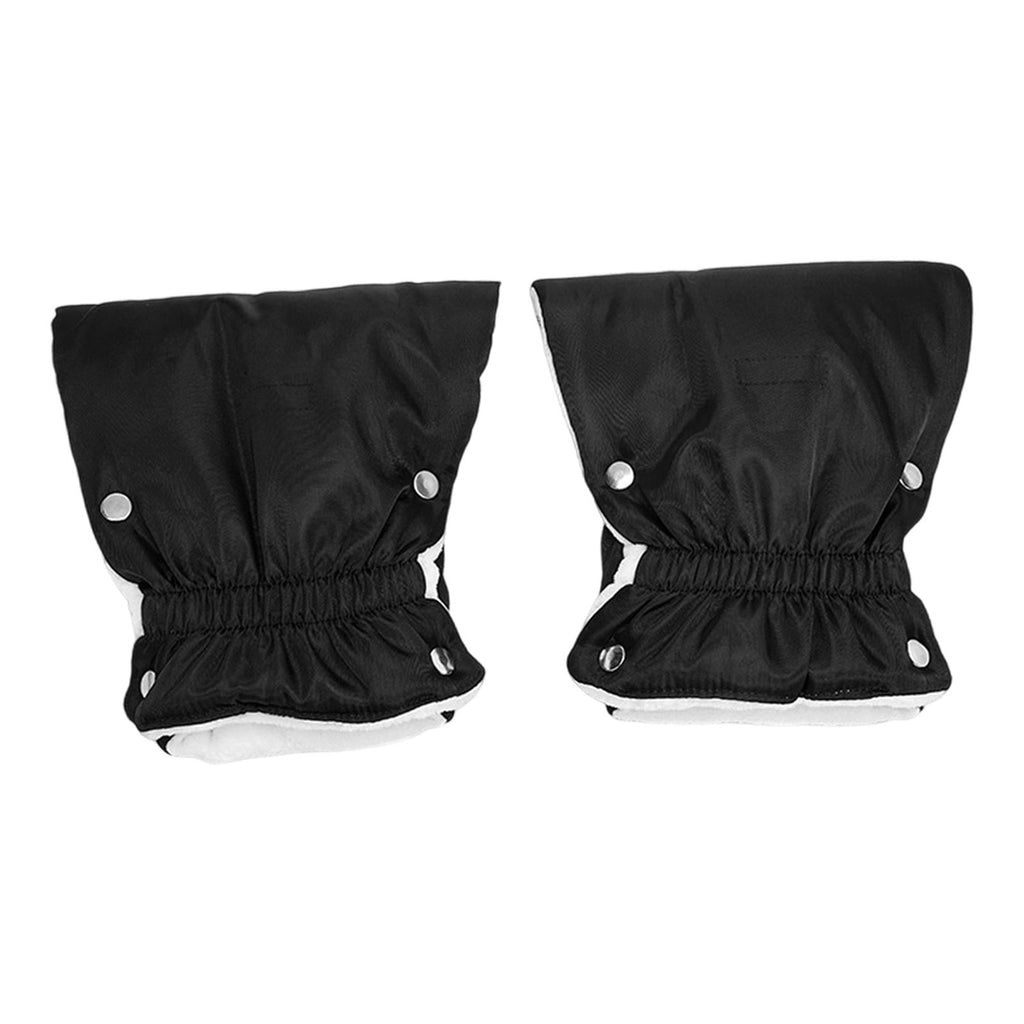 2 Pack Winter Stroller Hand Muff Nylon Plush Anti Freeze Glove for Baby Stroller Handlebar Outdoor