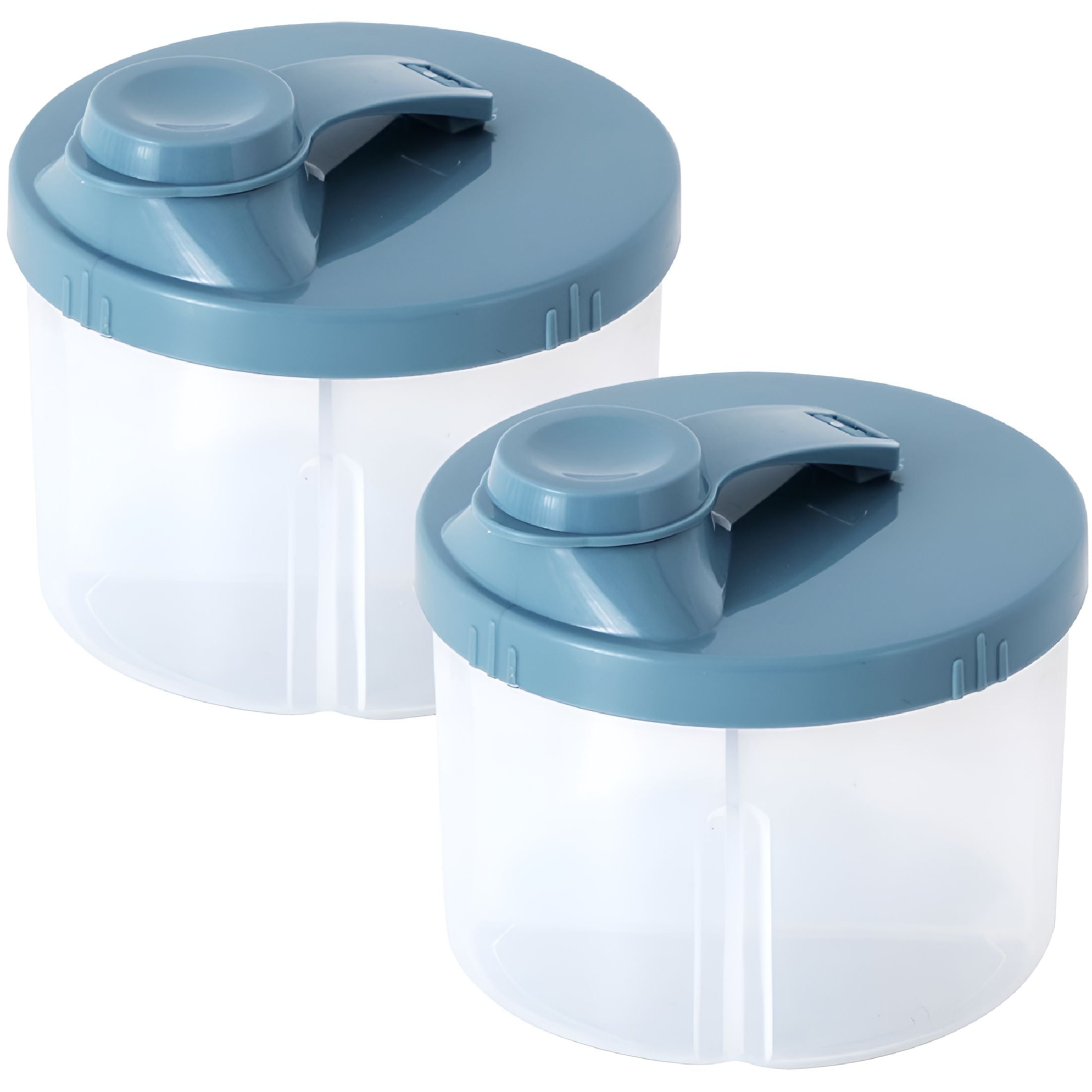 ACDANC 2 pcs Baby Formula Dispenser Milk Powder Dispenser Four-Compartment Formula Container