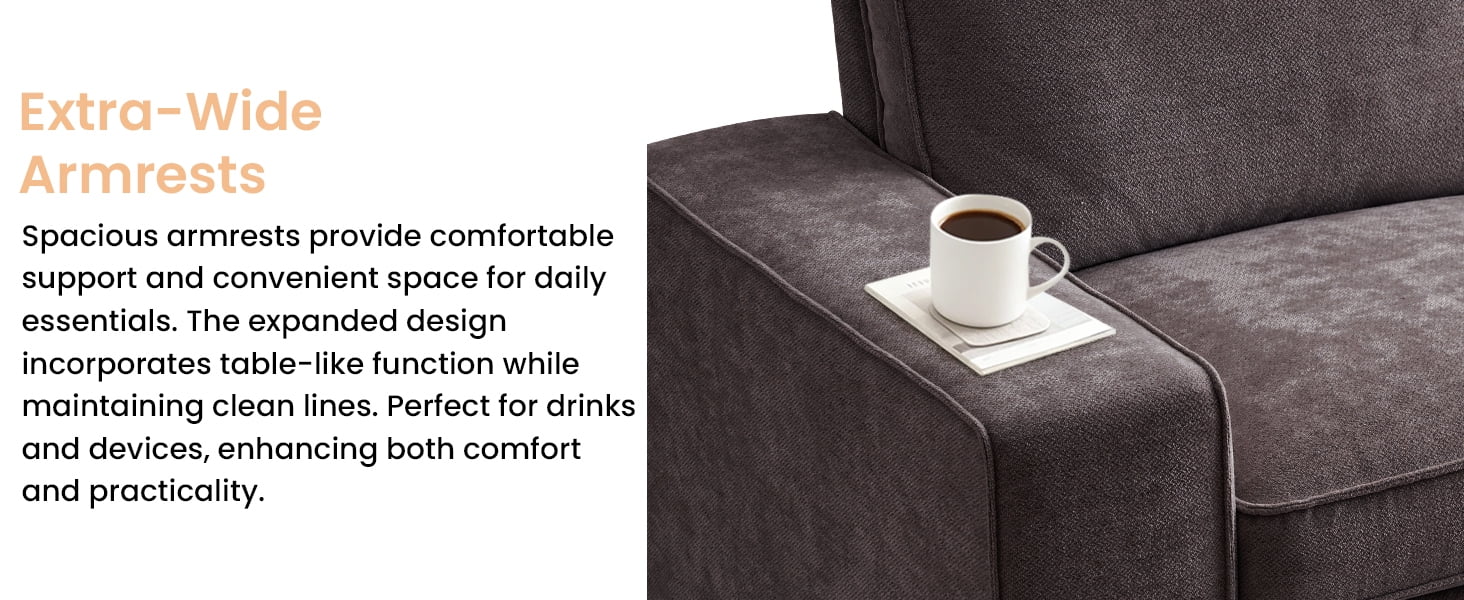 71.25" Comfy Sofa with Adjustable Headrest for Living Room Couches for small Apartment Furniture