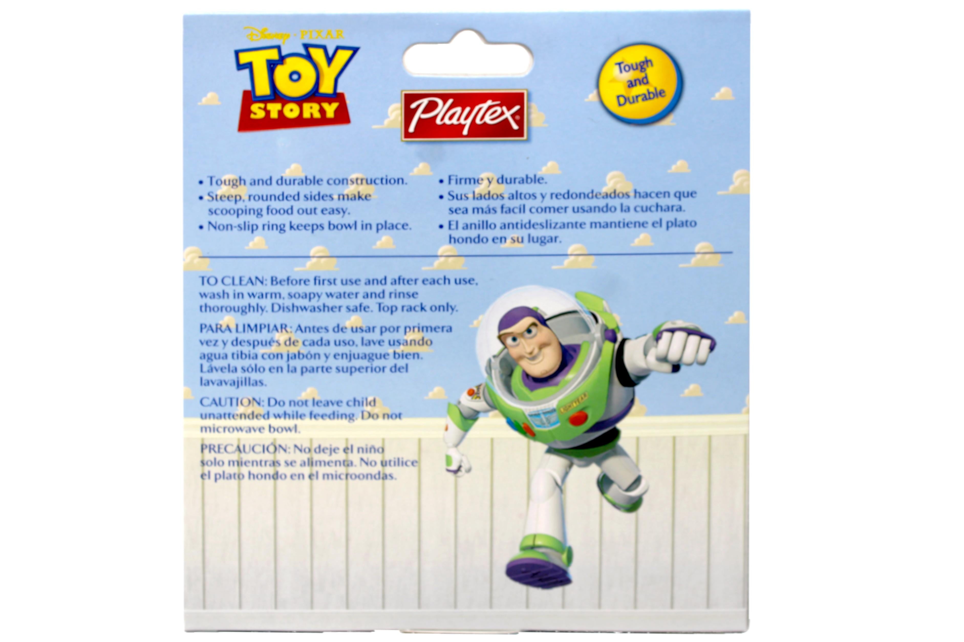 6 Pack - Playtex Toy Story Bowl,Steep sides for easy scooping, BPA Free, Designs May Vary