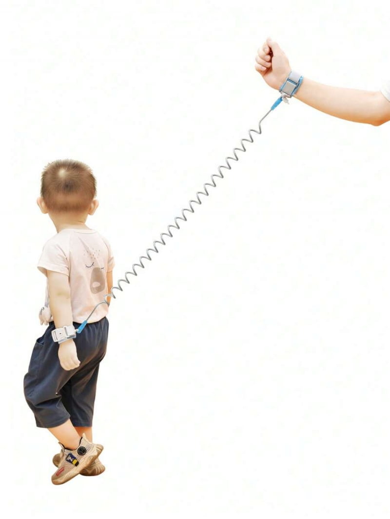 1pc Upgraded Anti-Lost Baby Leash Bracelet With Key Lock, Retractable Child Safety Wrist Link