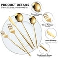 30 Piece Big Gold Silverware Set, Durable Stainless Steel Cutlery Set Service for 6 – Clearance Deal! Mirror Polished Kitchen Utensils Tableware, Knife Fork Spoon Flatware Sets, Suitable for Children