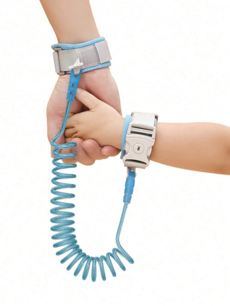 1pc Upgraded Anti-Lost Baby Leash Bracelet With Key Lock, Retractable Child Safety Wrist Link