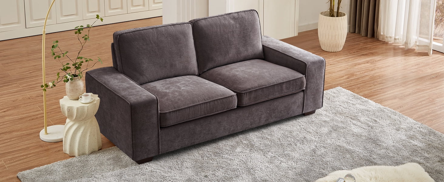 71.25" Comfy Sofa with Adjustable Headrest for Living Room Couches for small Apartment Furniture