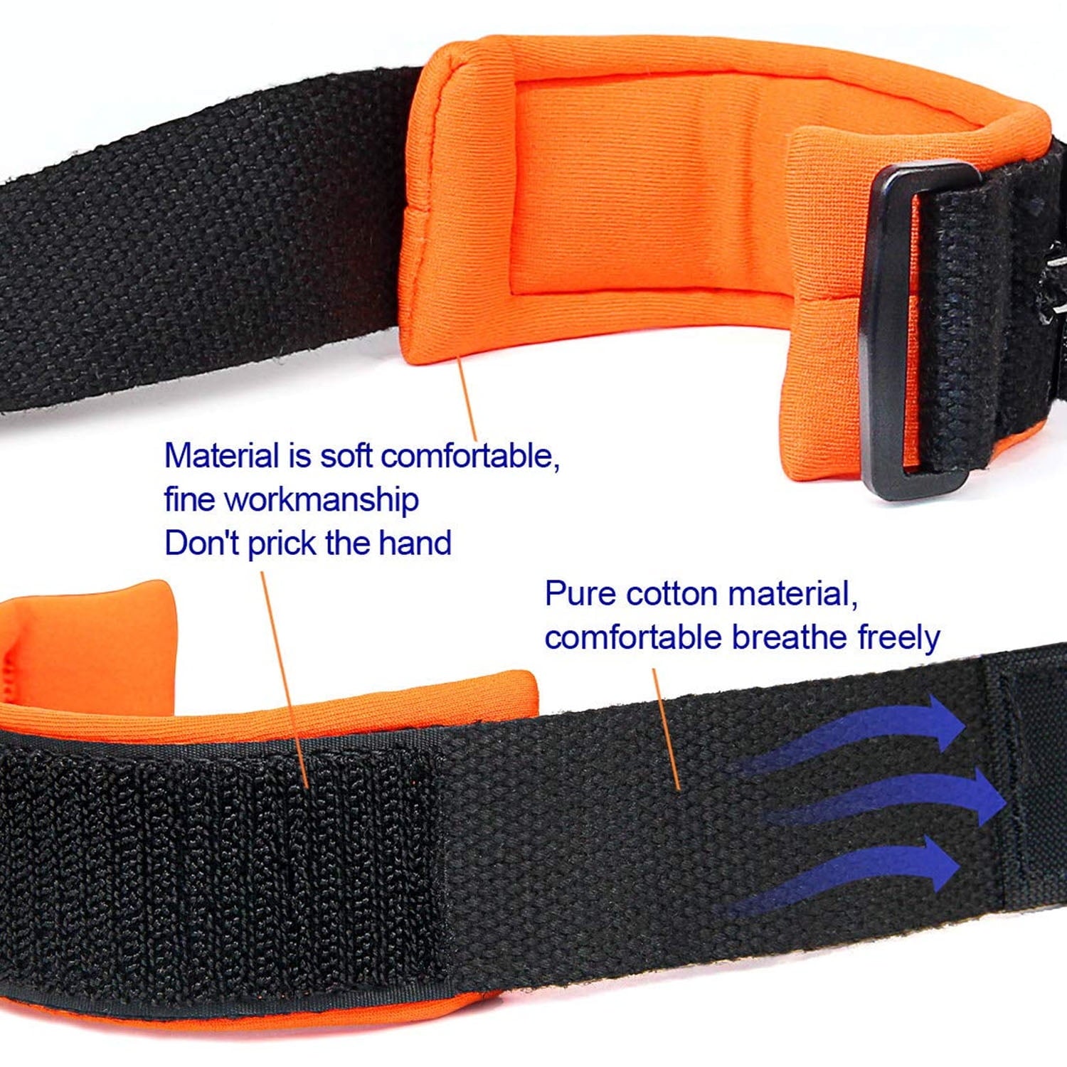 2 Packs Anti Lost Wrist Link Safety Wrist Link for Toddlers,Anti Lost Wrist Link for Kids,Babies & Kids（Orange + Blue）