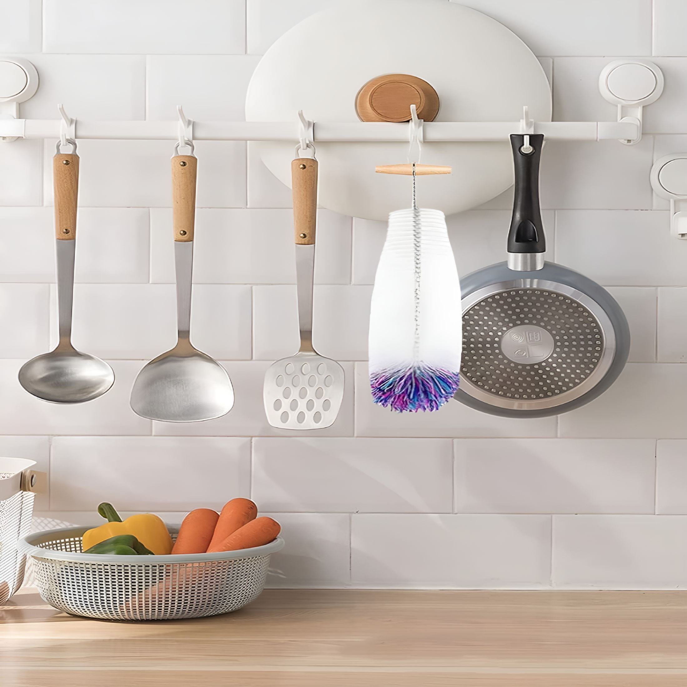 ACDANC 2PCS Bottle Brush, Gentle Scratch-Free Bottle Cleaning Brush Long Handle Deep Clean Bottle Cleaner Brush Kit For Baby Bottle