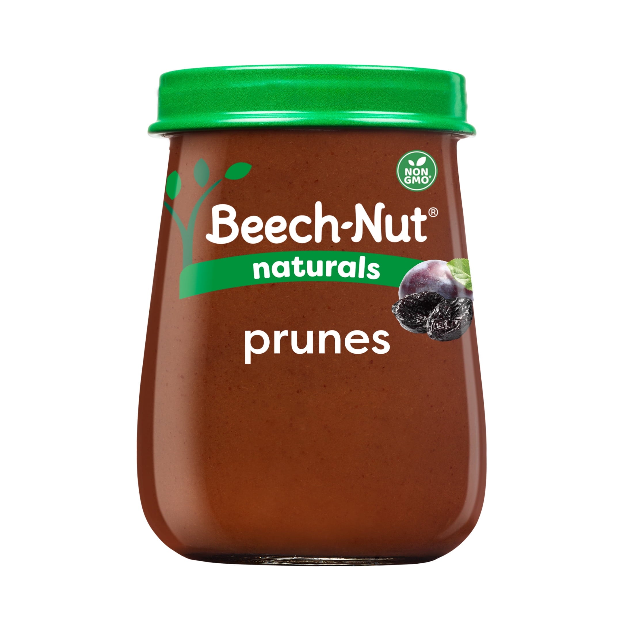 (10 pack) Beech-Nut Naturals Stage 1 Baby Food, Prunes, 4 oz Jar