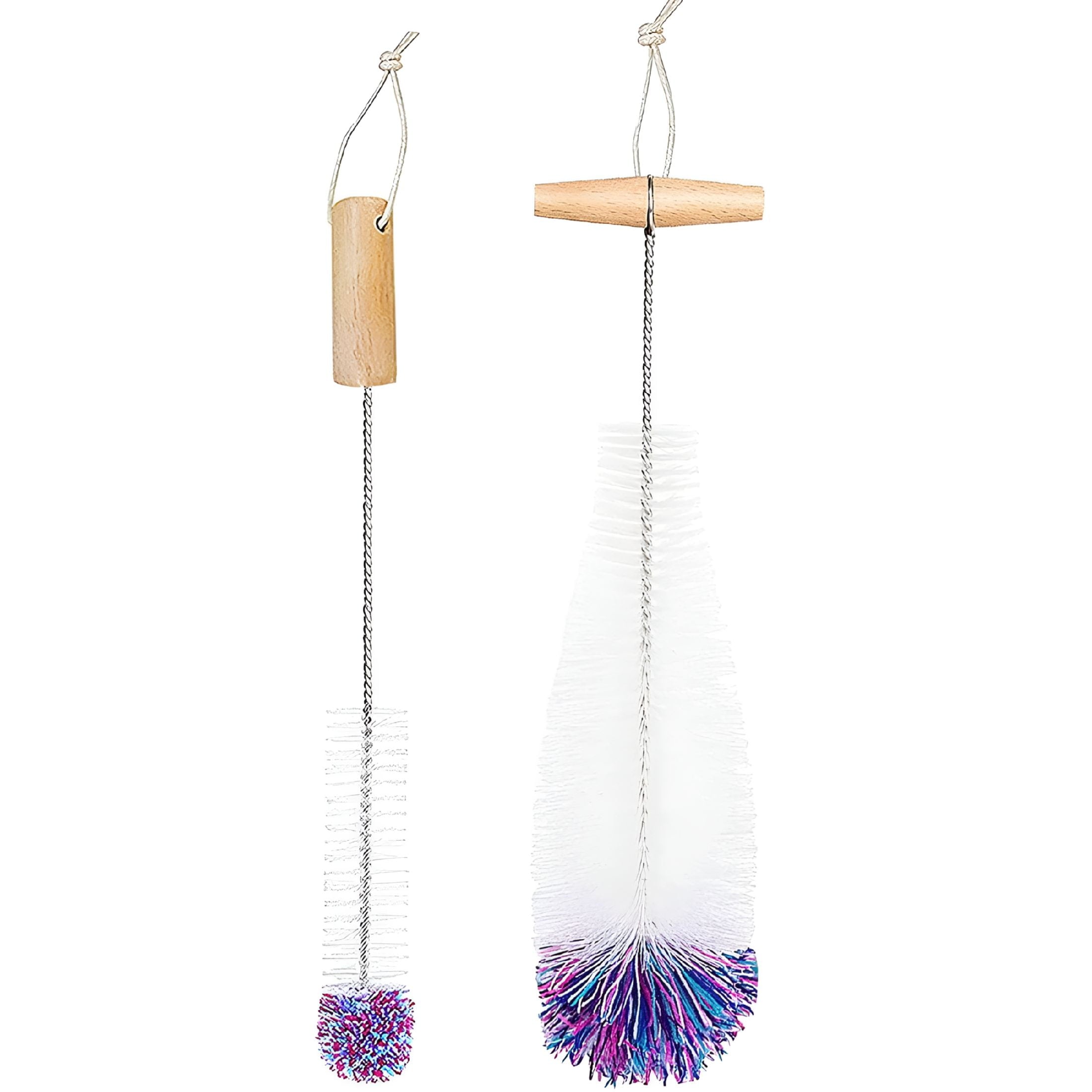 ACDANC 2PCS Bottle Brush, Gentle Scratch-Free Bottle Cleaning Brush Long Handle Deep Clean Bottle Cleaner Brush Kit For Baby Bottle