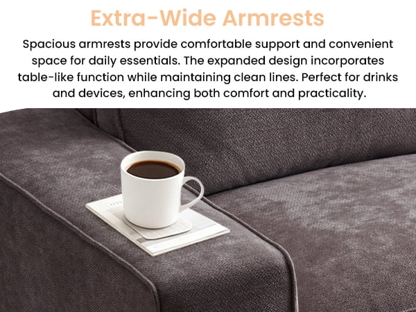 71.25" Comfy Sofa with Adjustable Headrest for Living Room Couches for small Apartment Furniture