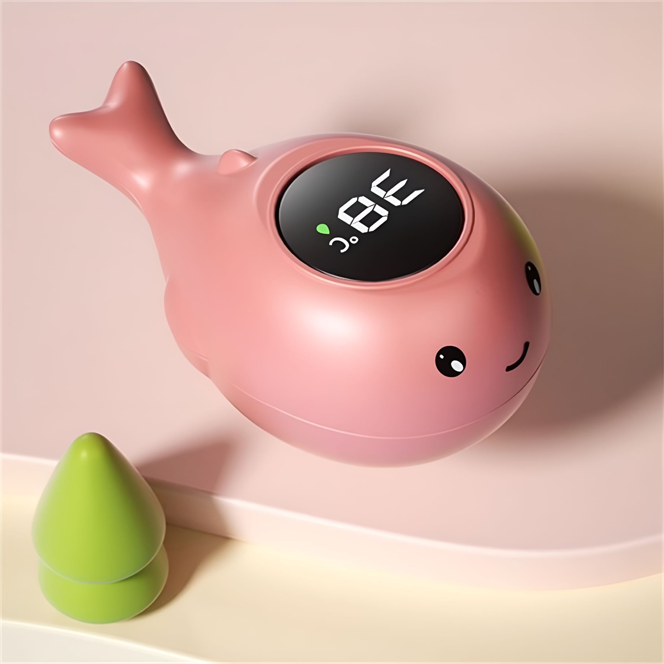 ACDANC Baby Bath Temperature Measuring Gauge, Child-Safe Water Thermometer for Bath, Highly Sensitive Bath Thermo Meter Pink