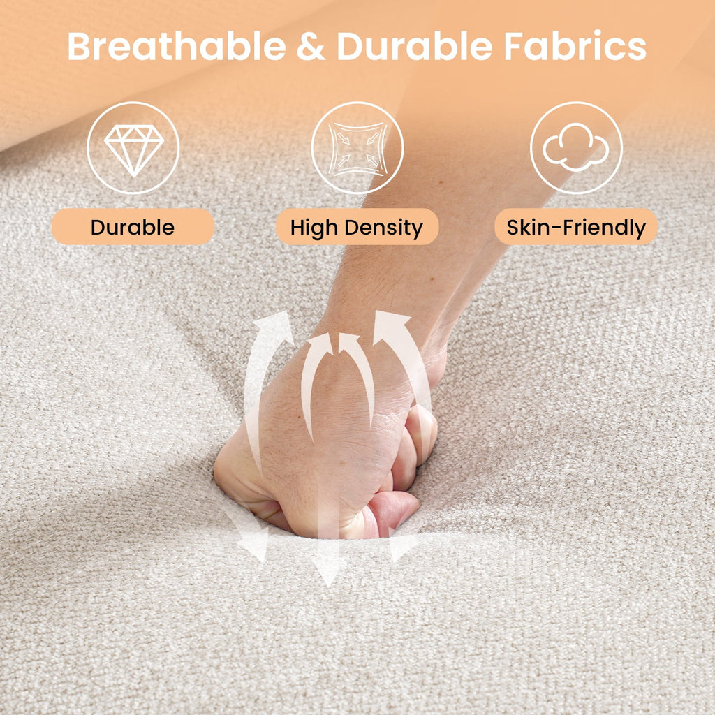 100" Comfy Sofa with Adjustable Headrest for Living Room Couches for small Apartment Furniture