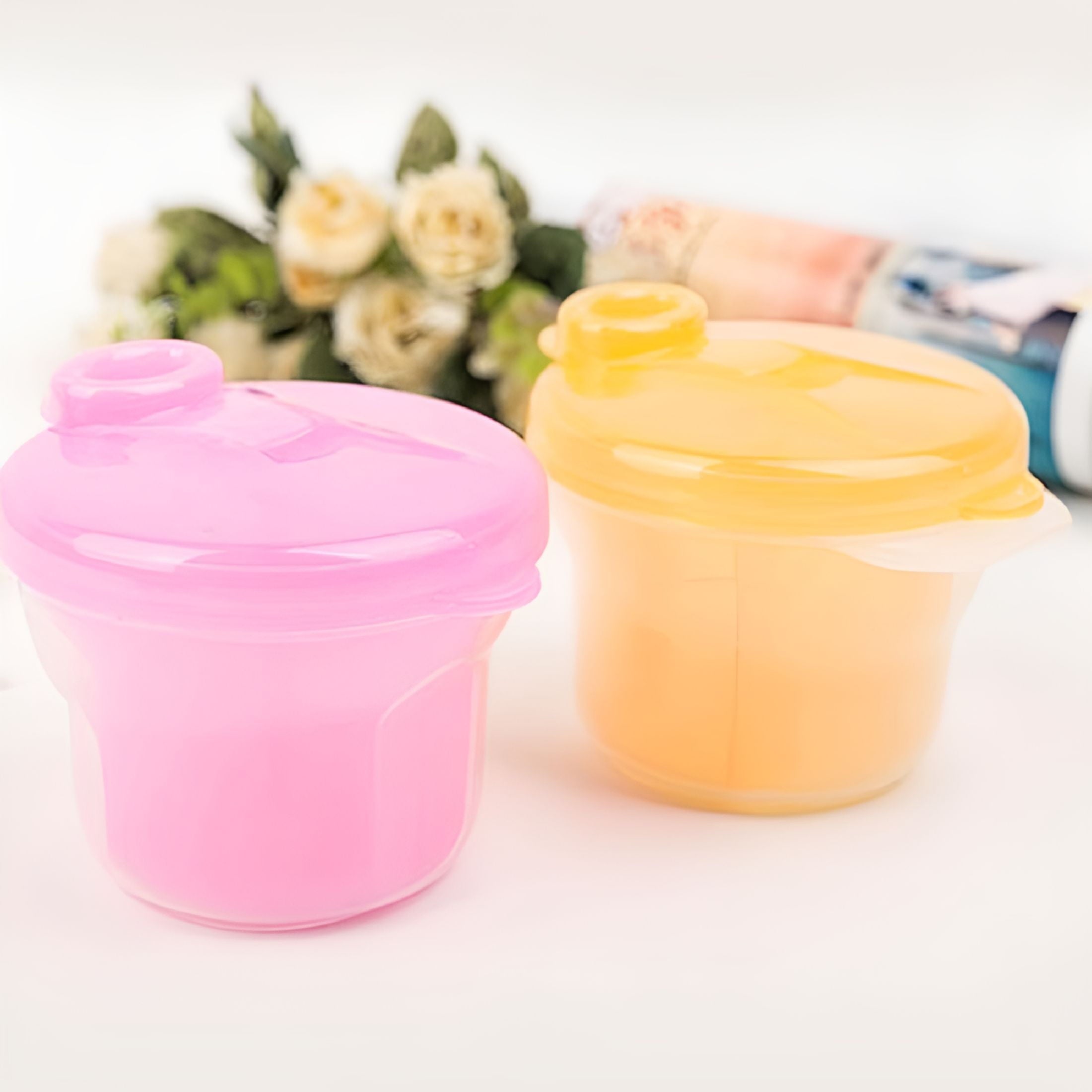 ACDANC 3 Doses Formula Container of Baby Milk Powder Dispenser Hot Pot Storage