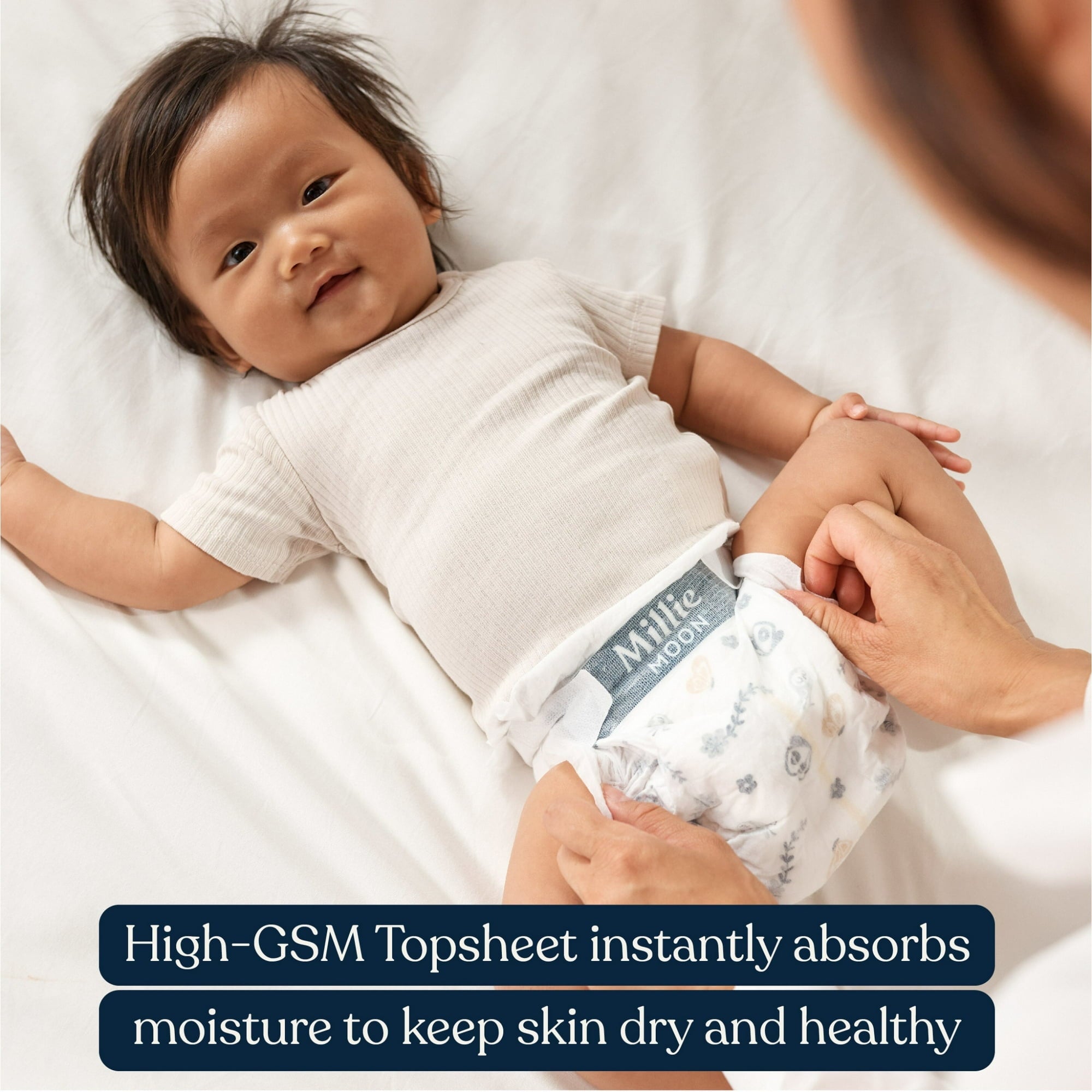 (2 pack) Millie Moon Luxury Diapers, Size 1, 100 Count