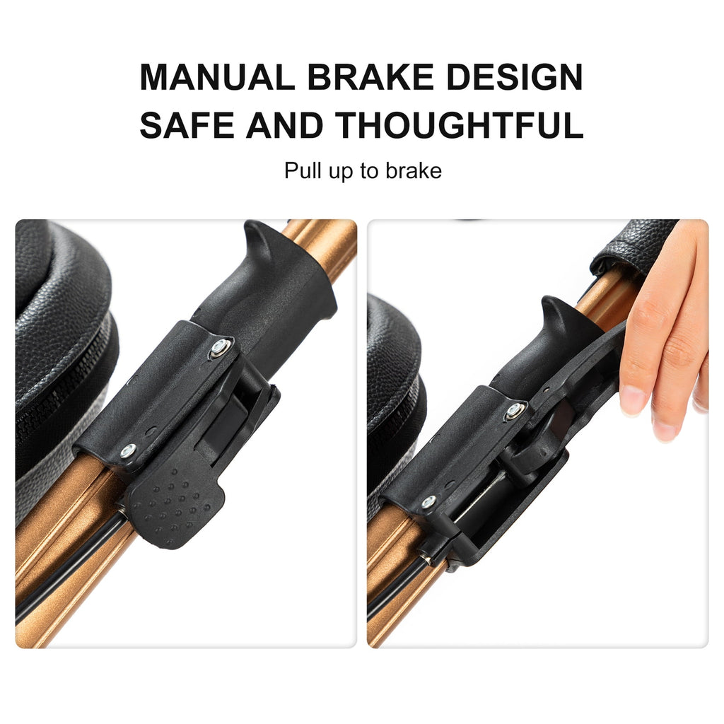 2 in 1 Convertible Baby Stroller ,Reversible Travel Stroller with Foldable Carriage,  Removable Bassinet Pram for Newborns,Infant,Unisex,BLACK