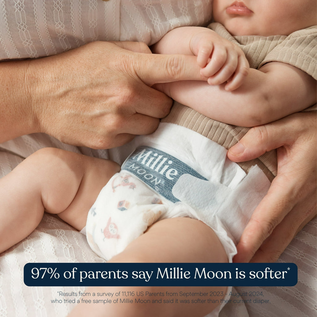 (2 pack) Millie Moon Luxury Diapers, Size 1, 100 Count