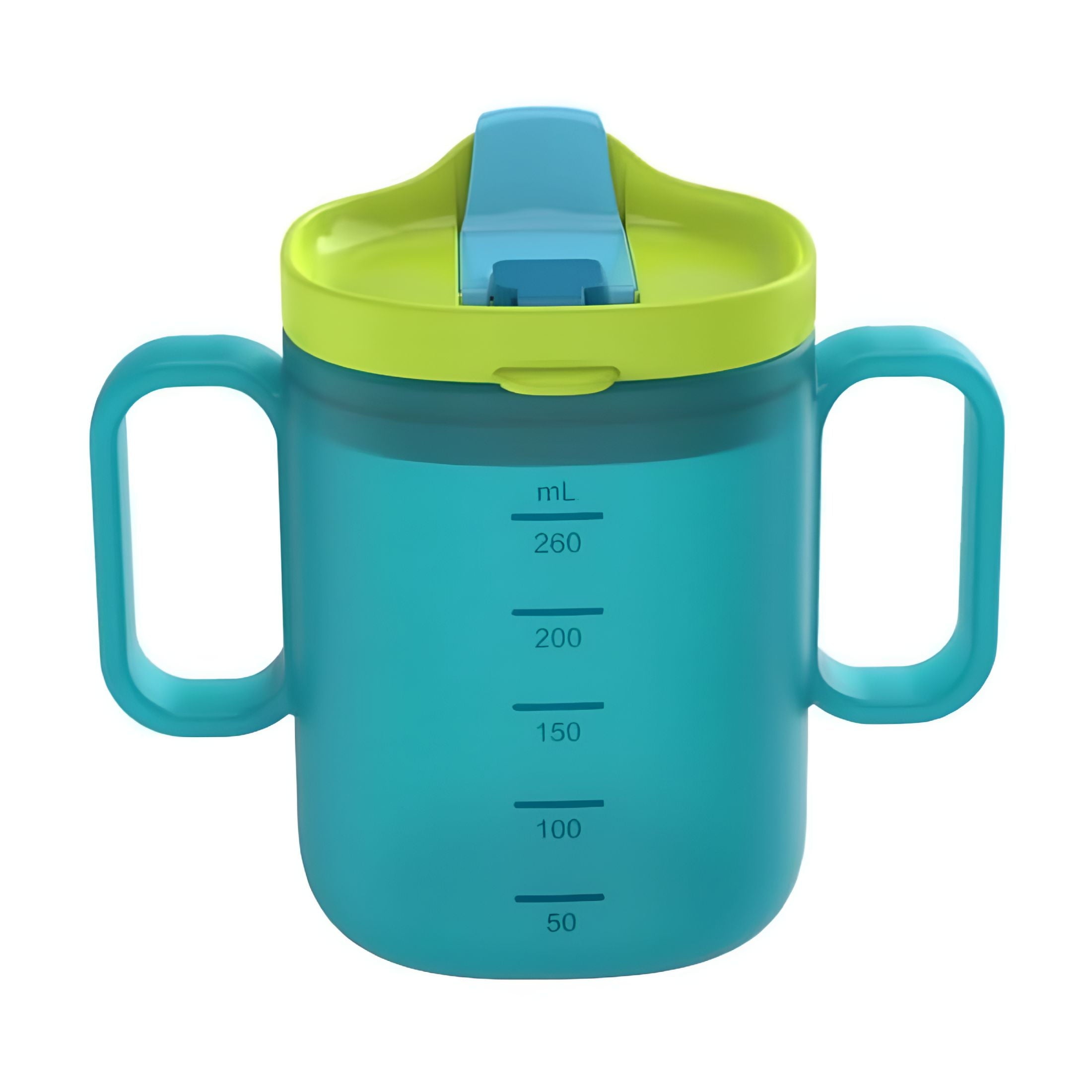 ACDANC Adult Sippy Cups for Elderly, Plastic Spill Proof Cups with 2 Handles and Lid Elderly Drinking Cups for Adults Hospital Disabled Handicapped Patients (10 oz, 300 ml)