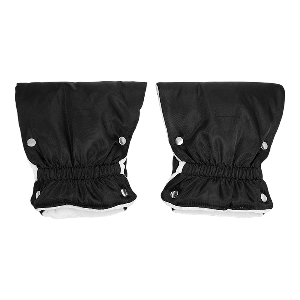 2 Pack Winter Stroller Hand Muff Nylon Plush Anti Freeze Glove for Baby Stroller Handlebar Outdoor